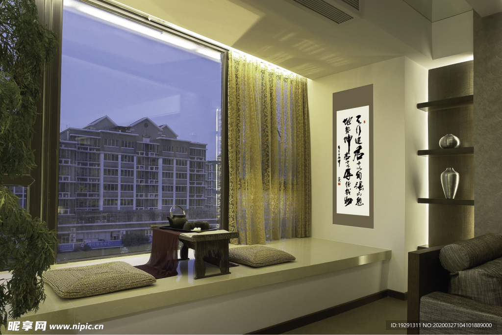 窗台背景墙设计