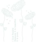 莲藕花图案