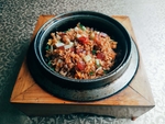 石锅腊肉饭