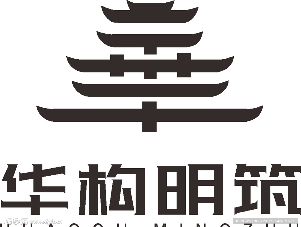 华构明筑  优建筑 LOGO