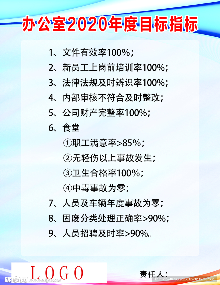 办公室2020年度目标