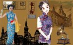 老上海背景墙PSD模板下载