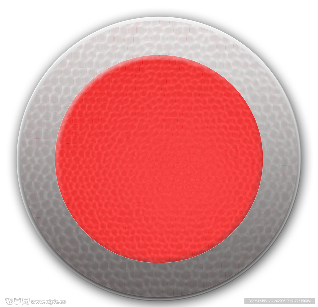红银色龙鳞纹理按钮