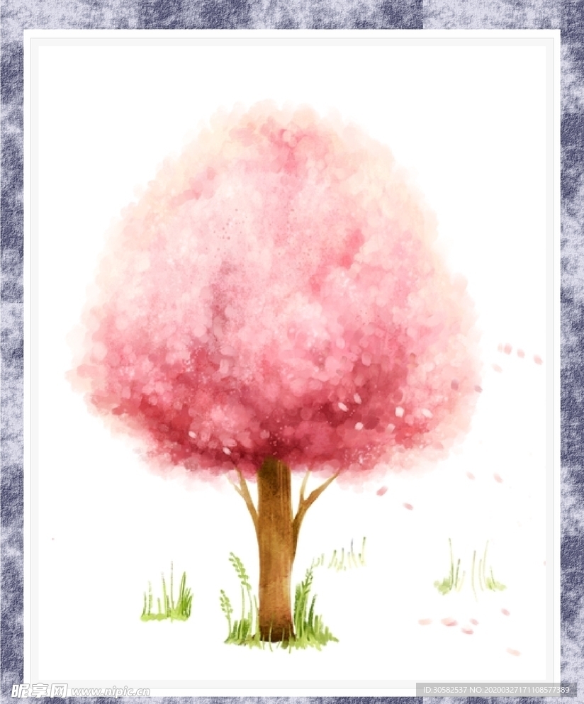 粉色挂画