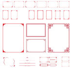 花边 边框 矢量图