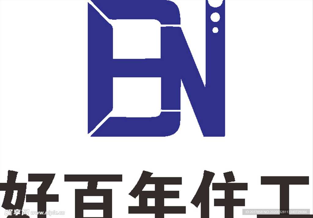 好百年住工 建筑 LOGO 工