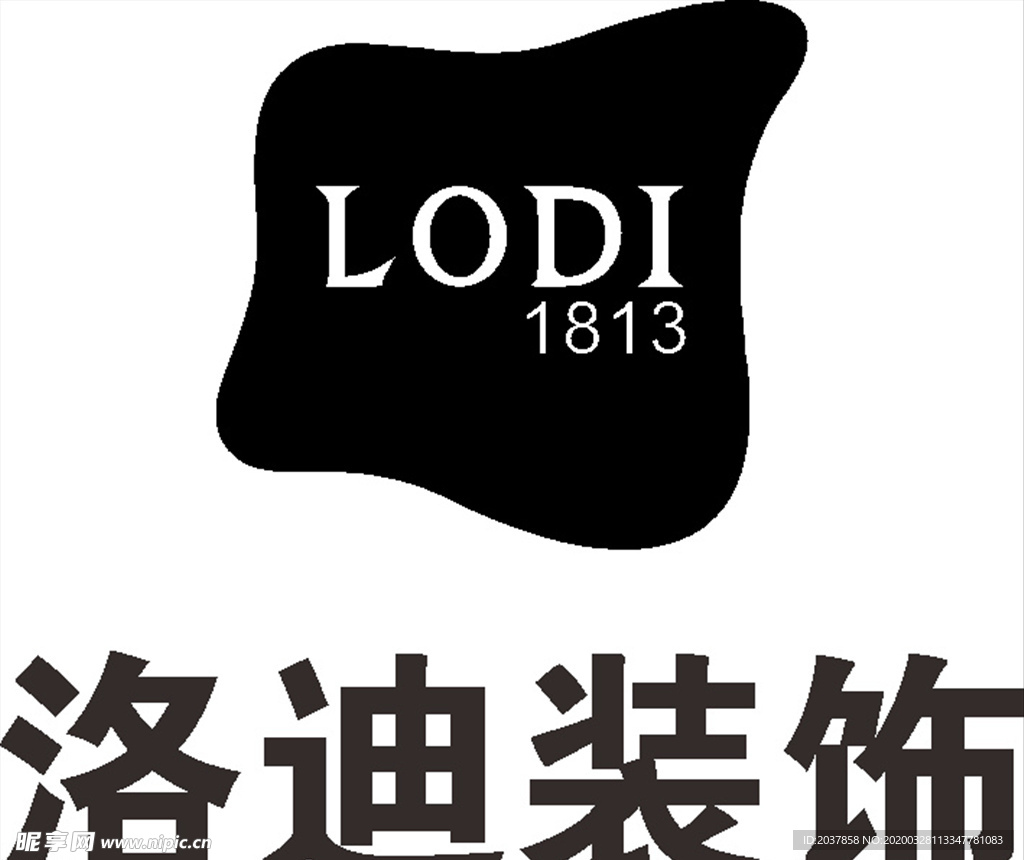 洛迪装饰 建筑 LOGO 工程