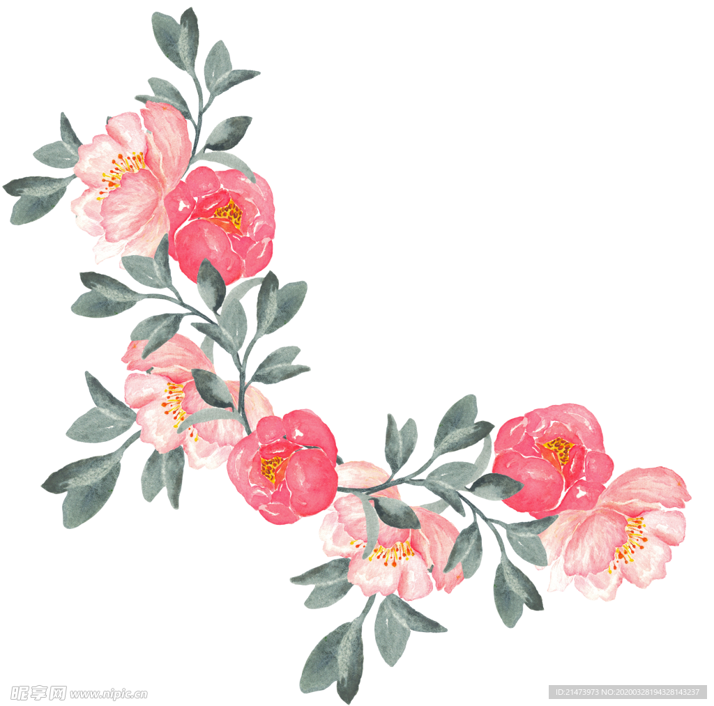 一串花