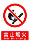 禁止烟火警示牌