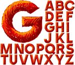 手绘字母