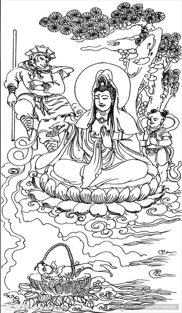 观音收鲤鱼精