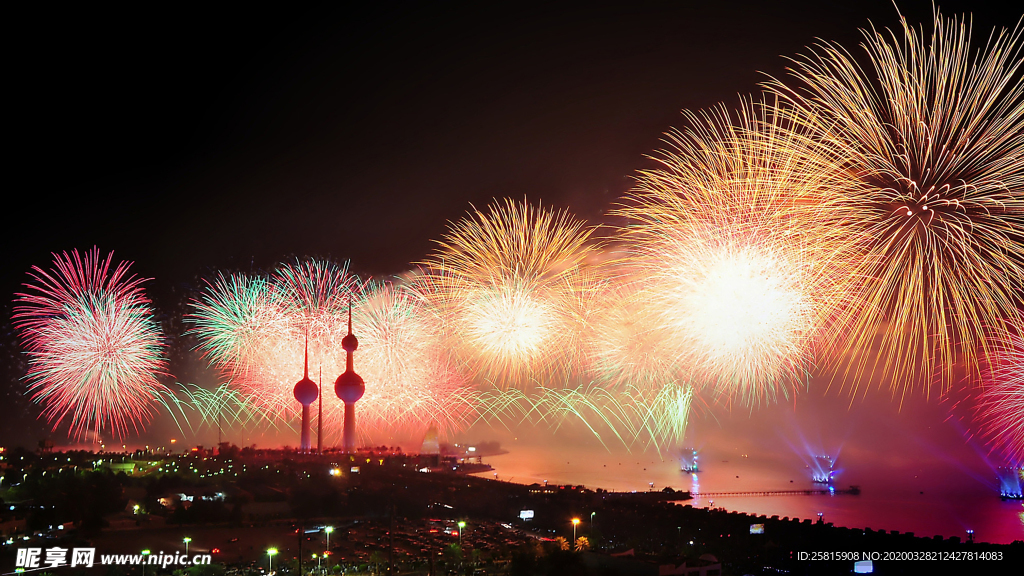 烟花爆竹光晕光圈背景