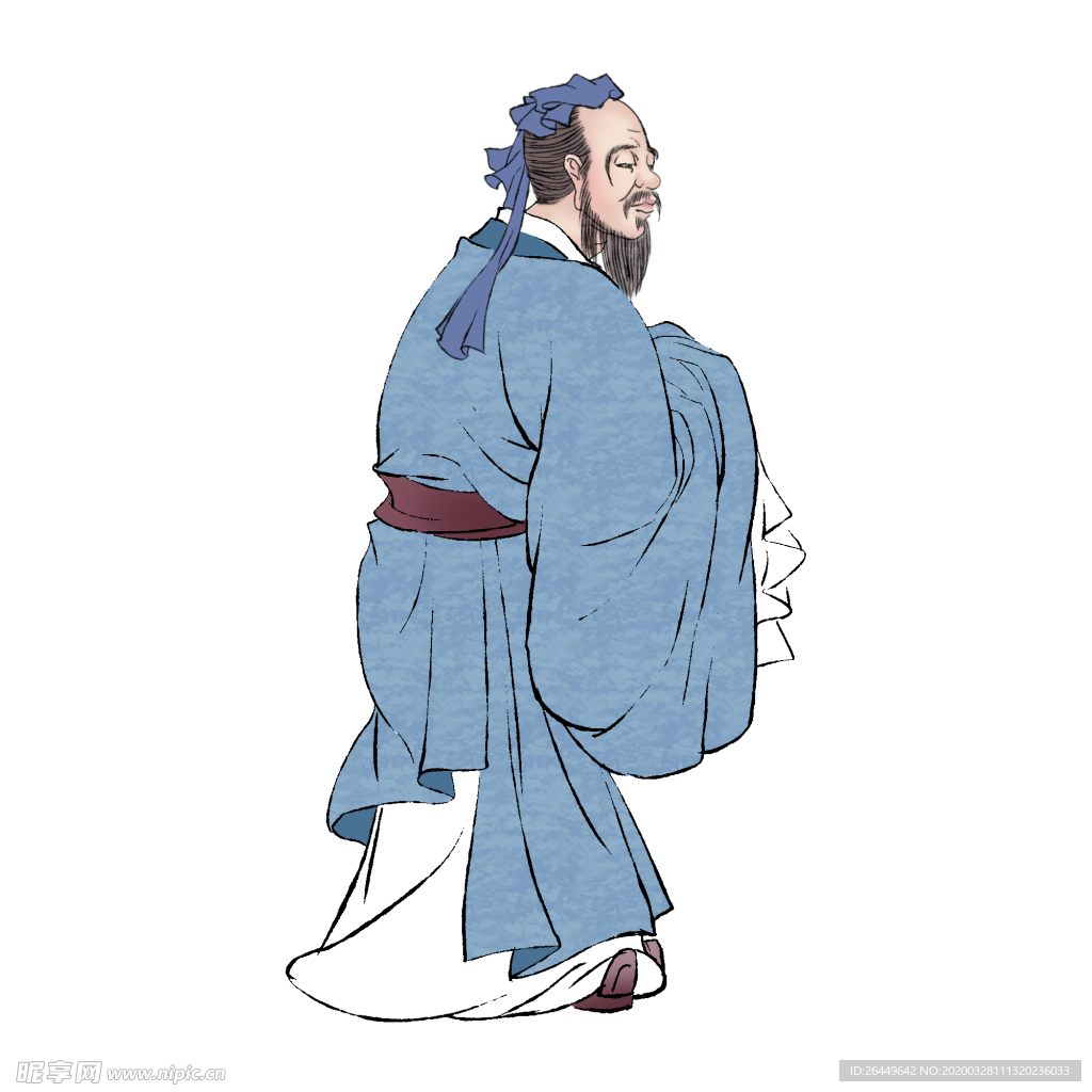 国学人物插画