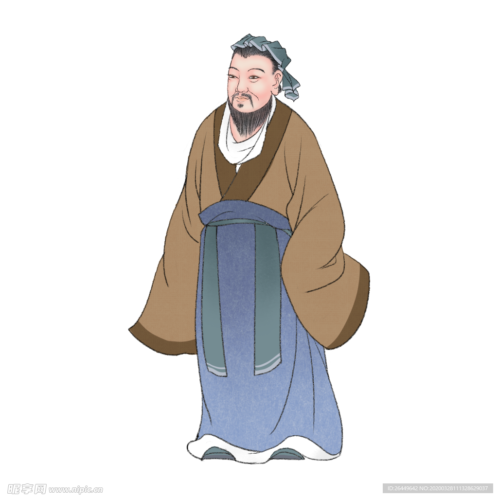 国学人物插画