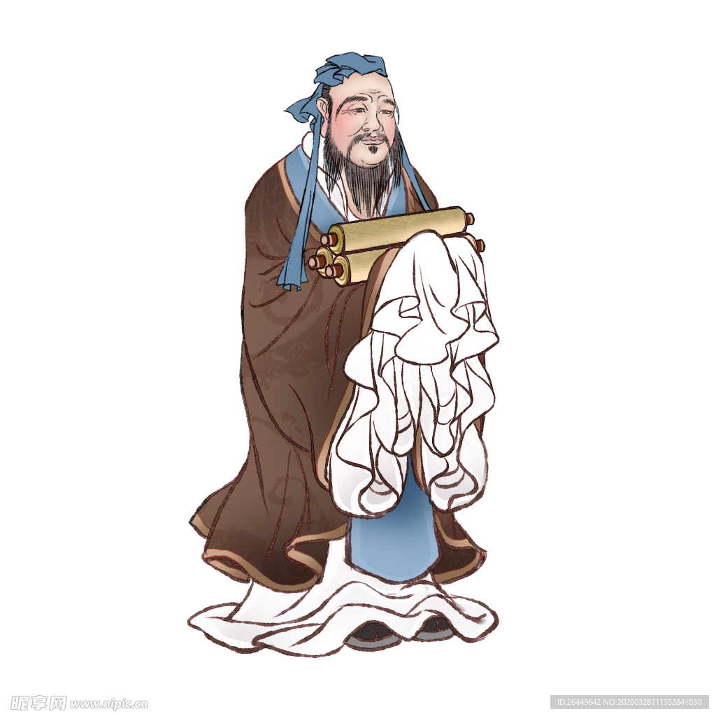 国学人物插画