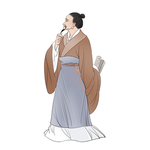 国学人物插画