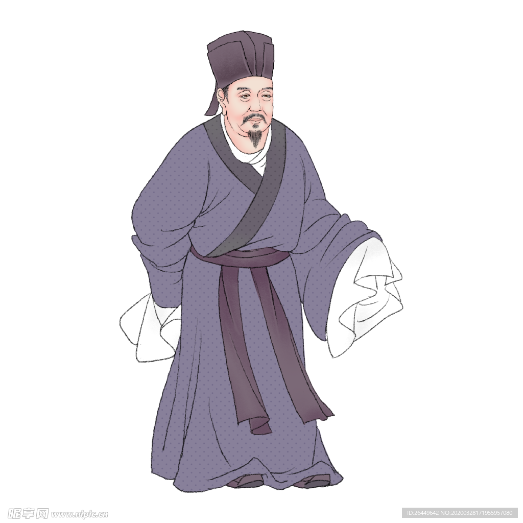 国学人物插画