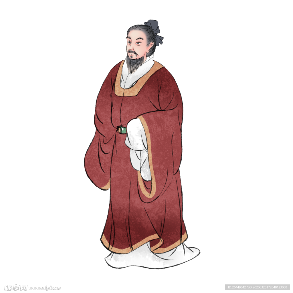 国学人物插画