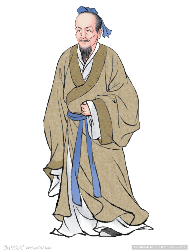 国学人物插画