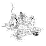 国学人物插画