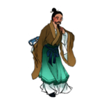 国学人物插画