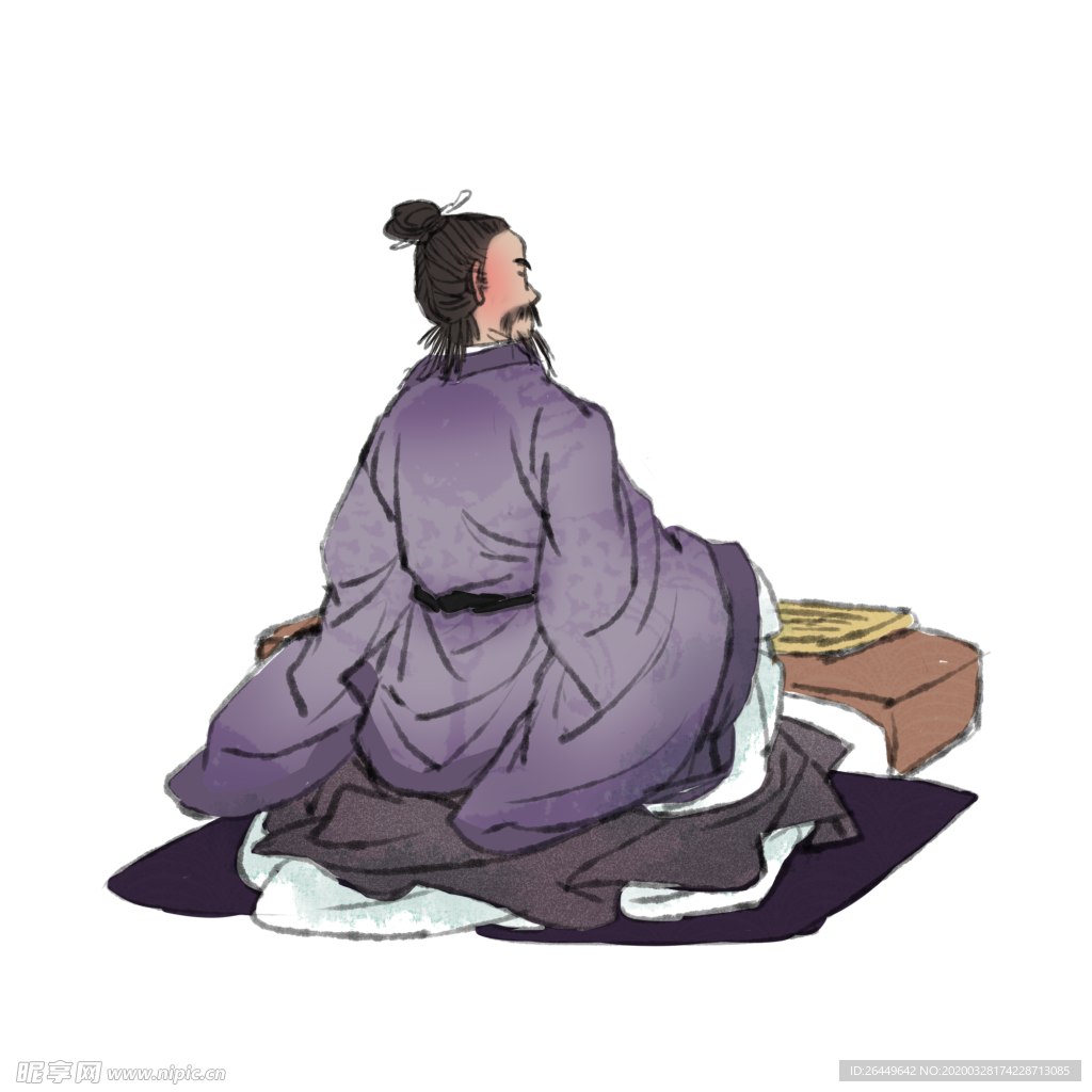 国学人物插画
