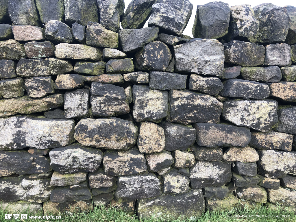干燥的石头墙