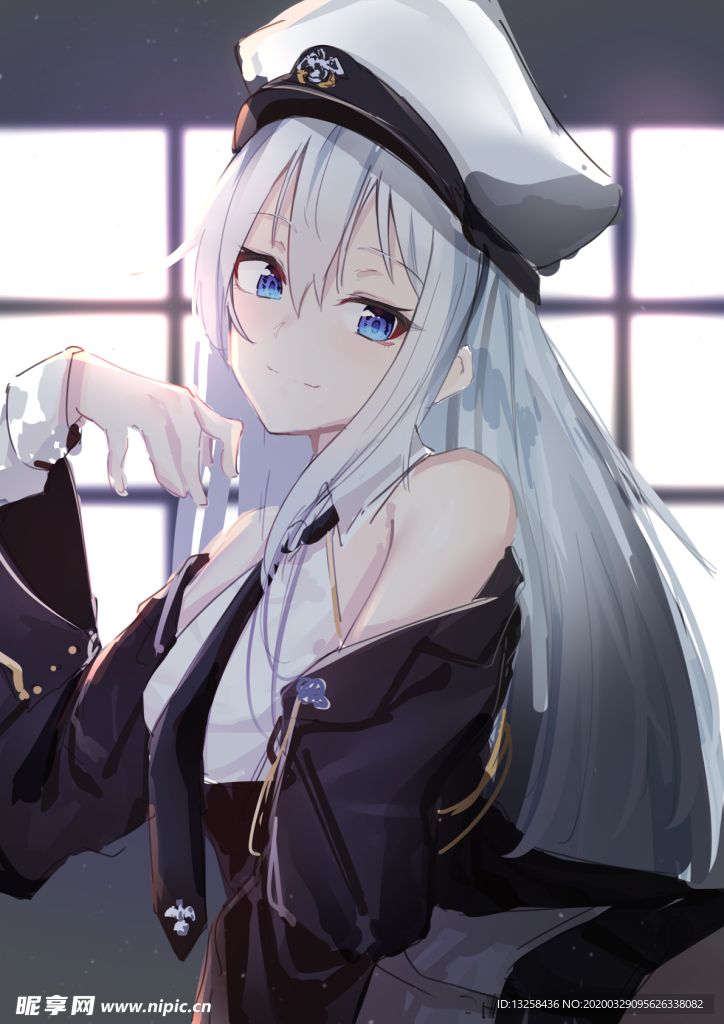 彩色动漫人物插画背景