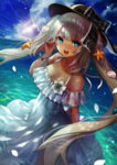 彩色动漫人物插画背景