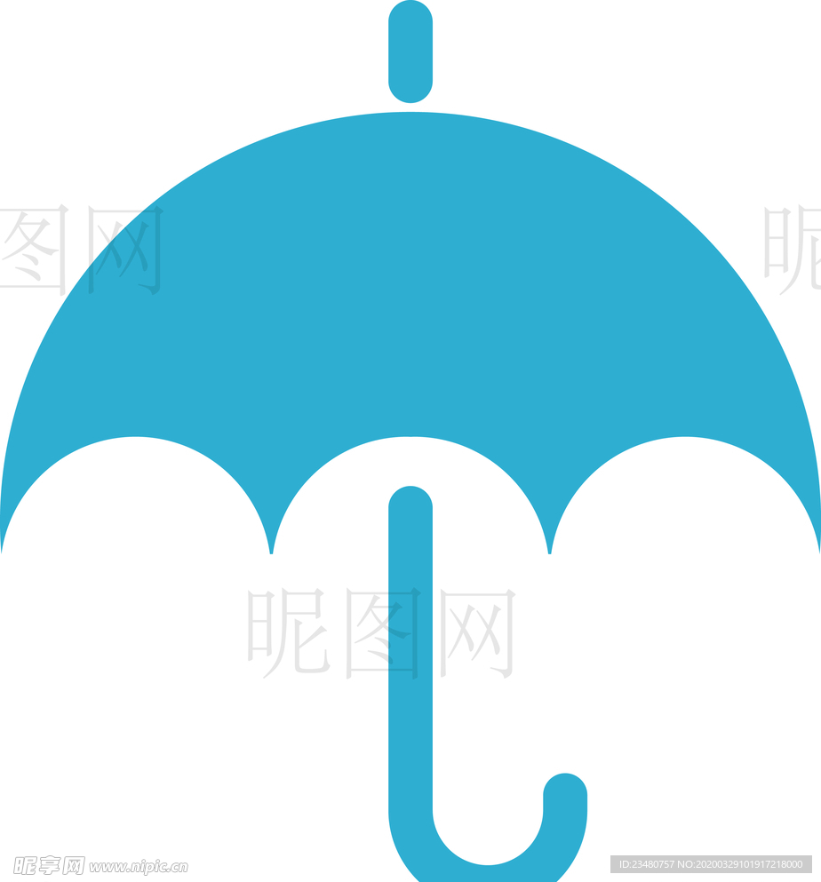 雨伞UI标识标志LOGO