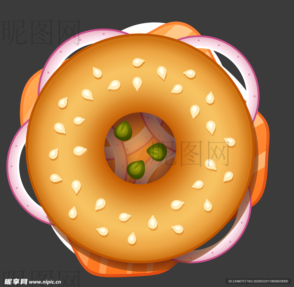 甜甜圈UI标识标志LOGO