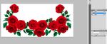 玫瑰花边分色图