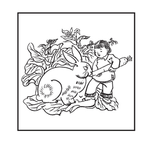 喂兔子