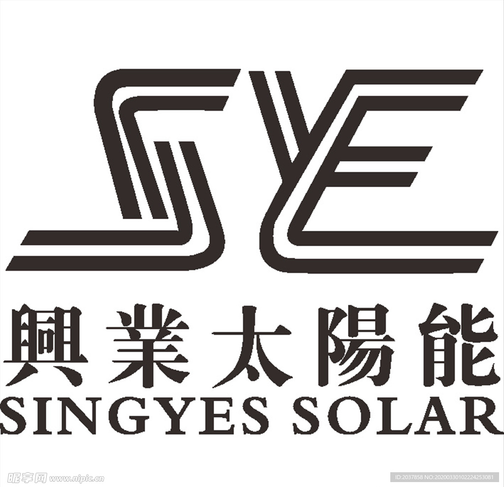 与业太阳能 建筑 LOGO 工