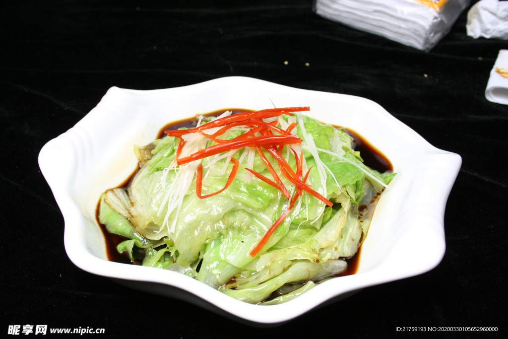 白灼生菜