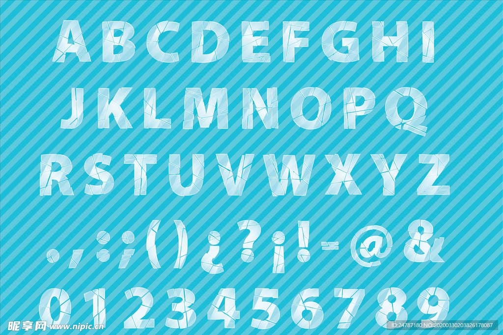 玻璃字母