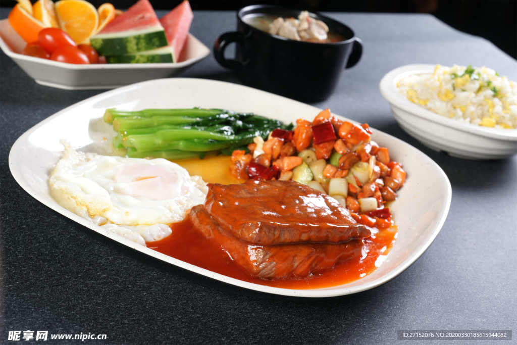 餐生态牛扒饭