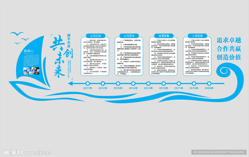 共创未来文化墙