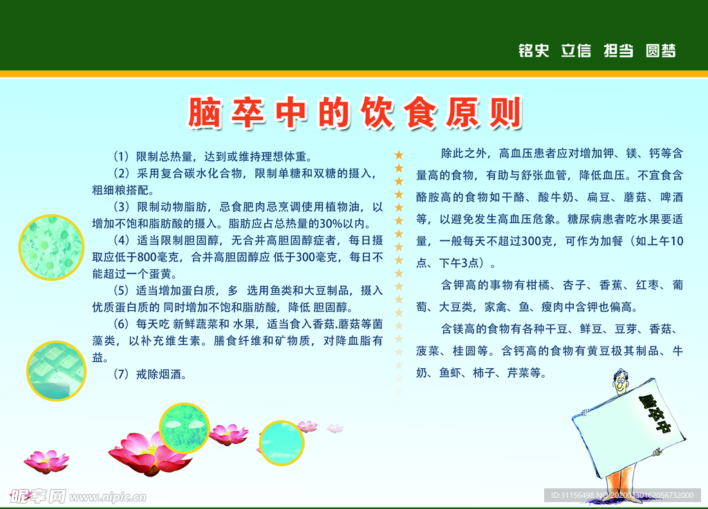 脑卒中的饮食原则