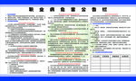职业病危害公示栏