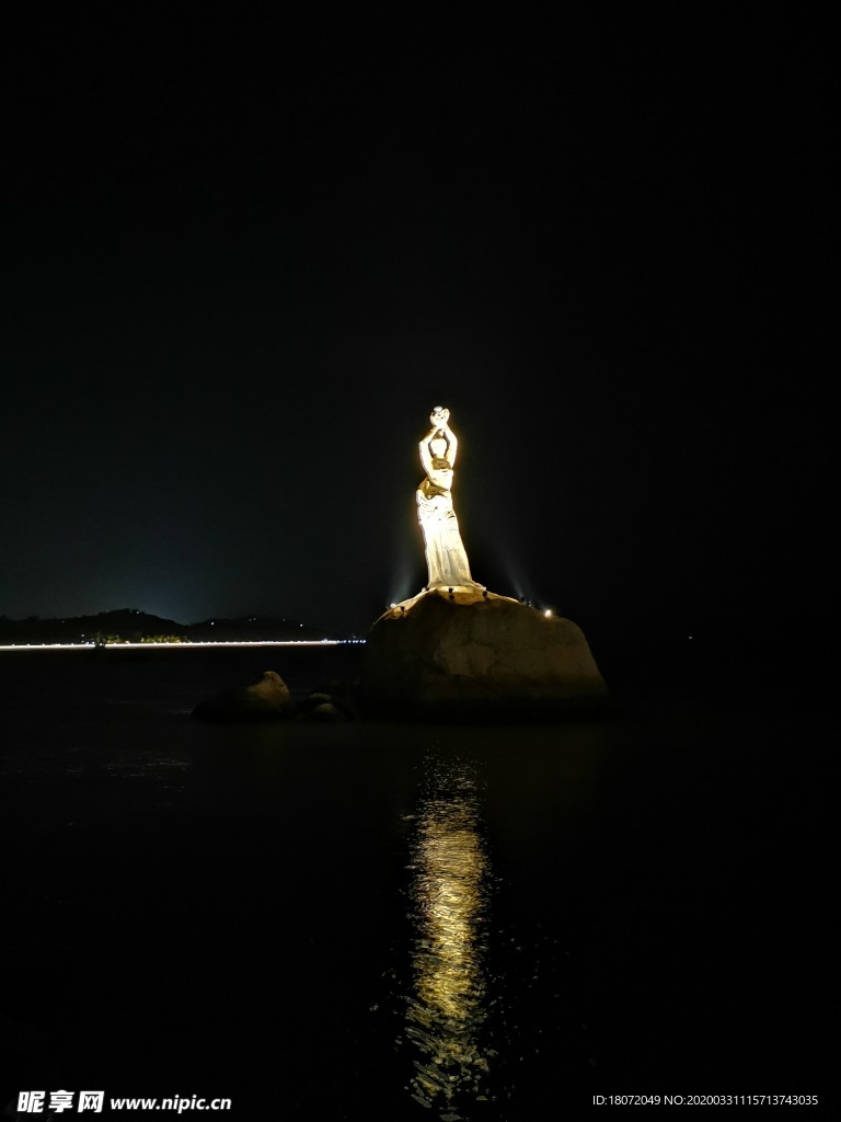 珠海渔女 渔女雕塑 珠海地标