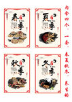 四季养生展板