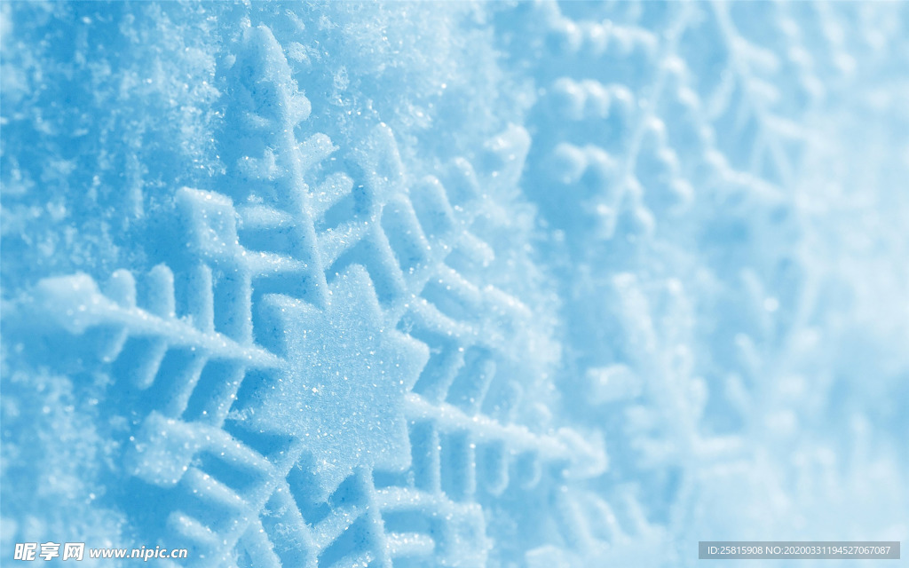 雪花冰花冰霜窗花图片