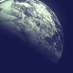 月球 星球 半月球 宇宙视角