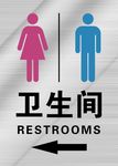 卫生间指示牌