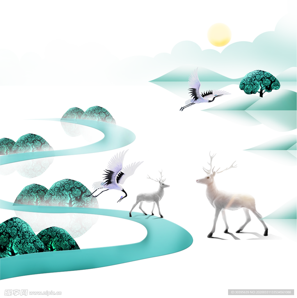 绿色背景