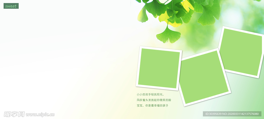 绿色背景