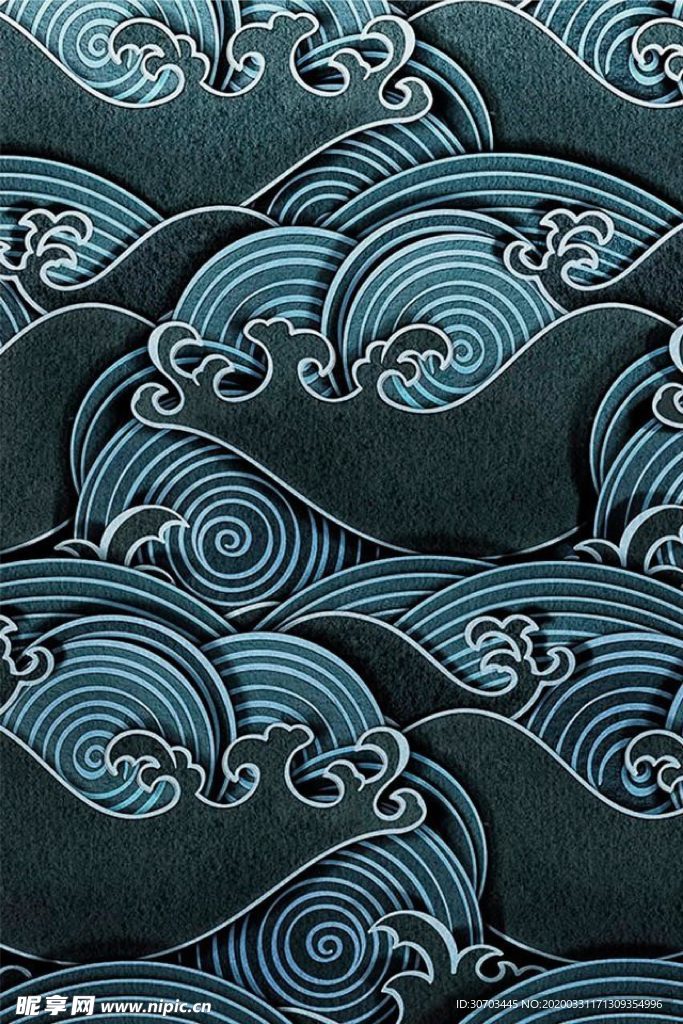 波浪背景