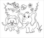 动物线描画