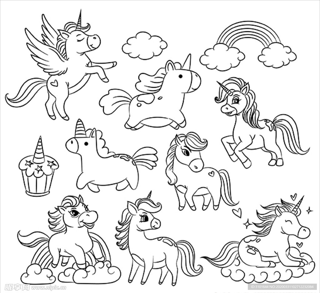 动物线描画